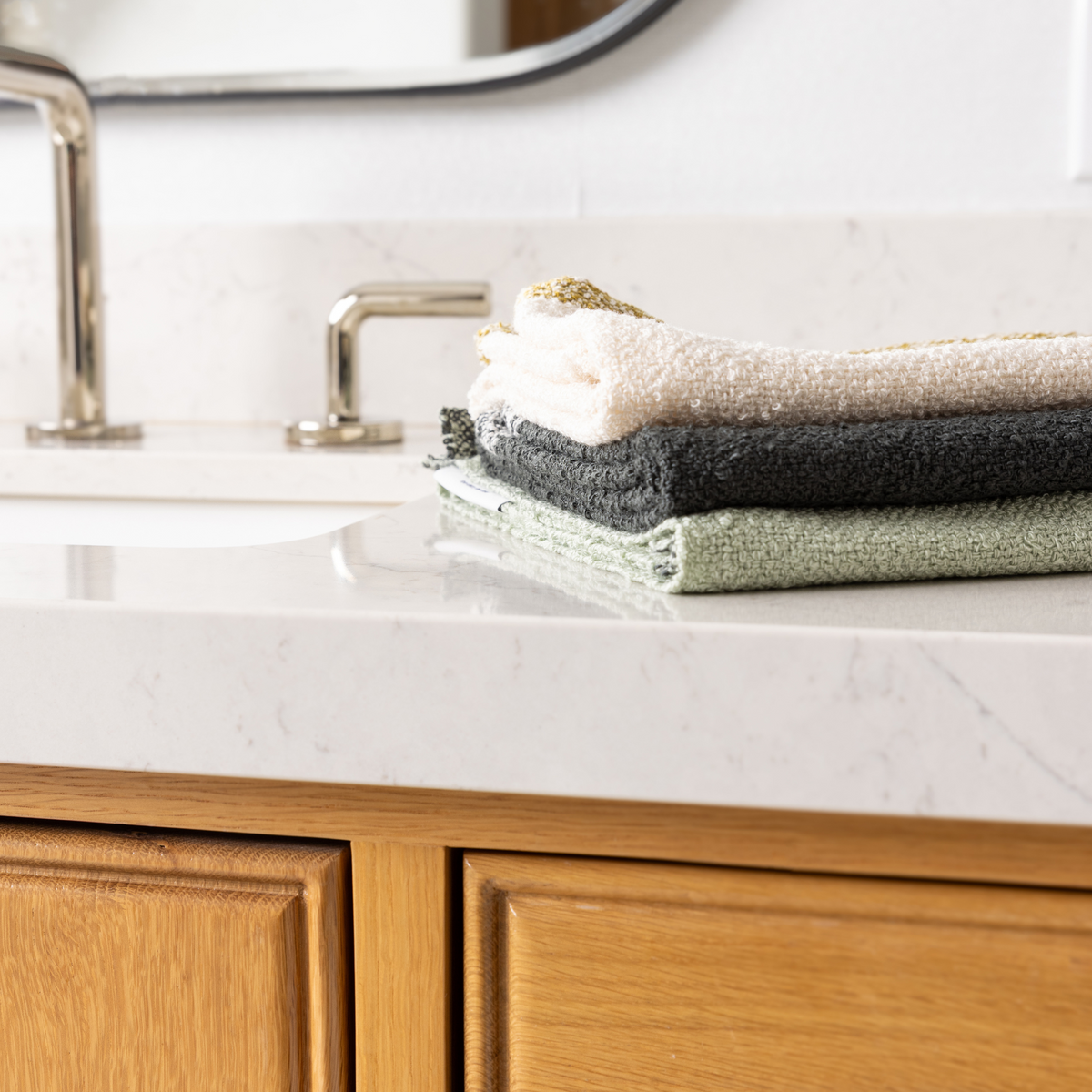 More than a towel, it’s a statement in texture and tone—bouclé bamboo designed to elevate interiors and honor the planet