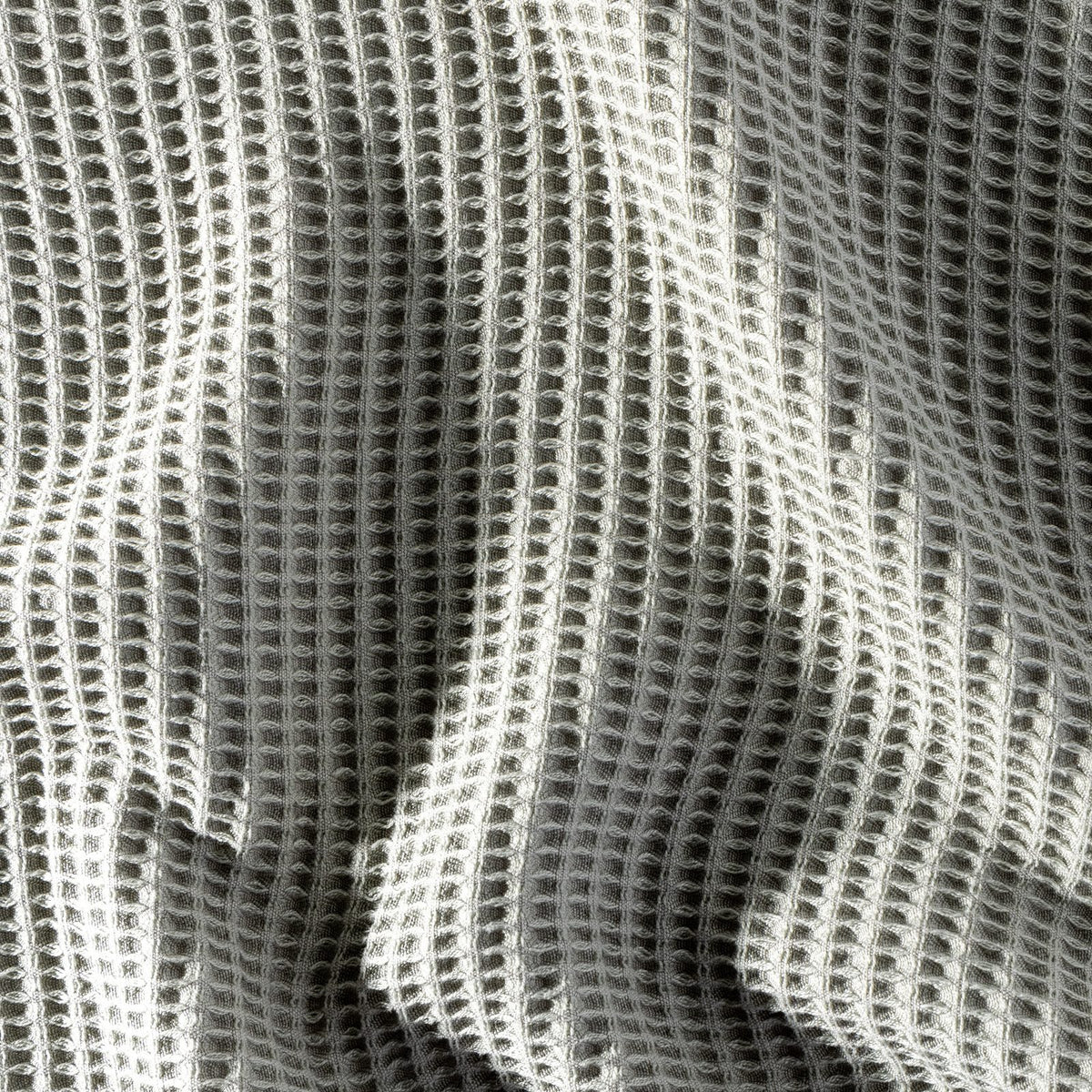 Waffle Sage fabric close-up