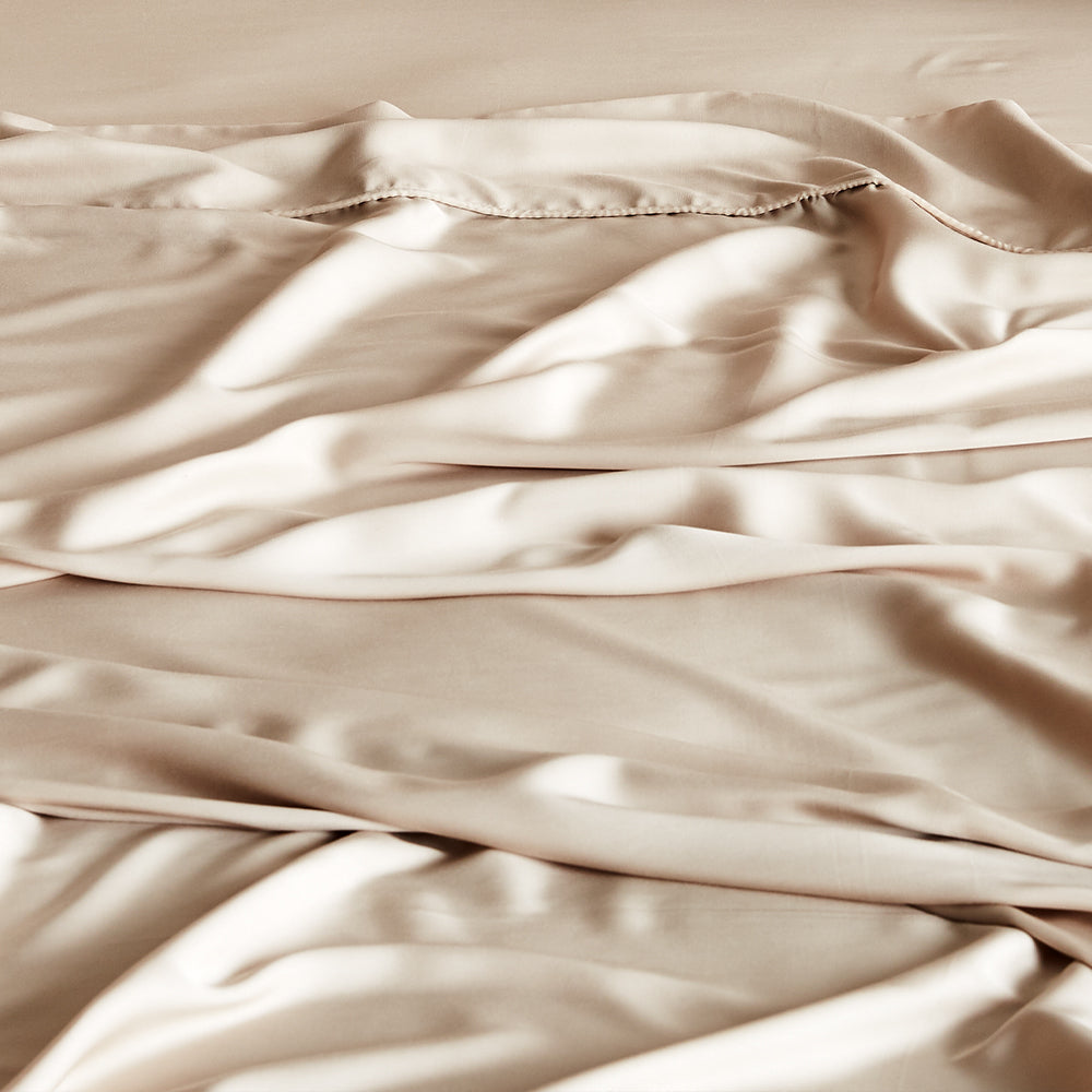 Sand | Signature Sateen Duvet Cover Made with 100% Organic Bamboo #Color_sand