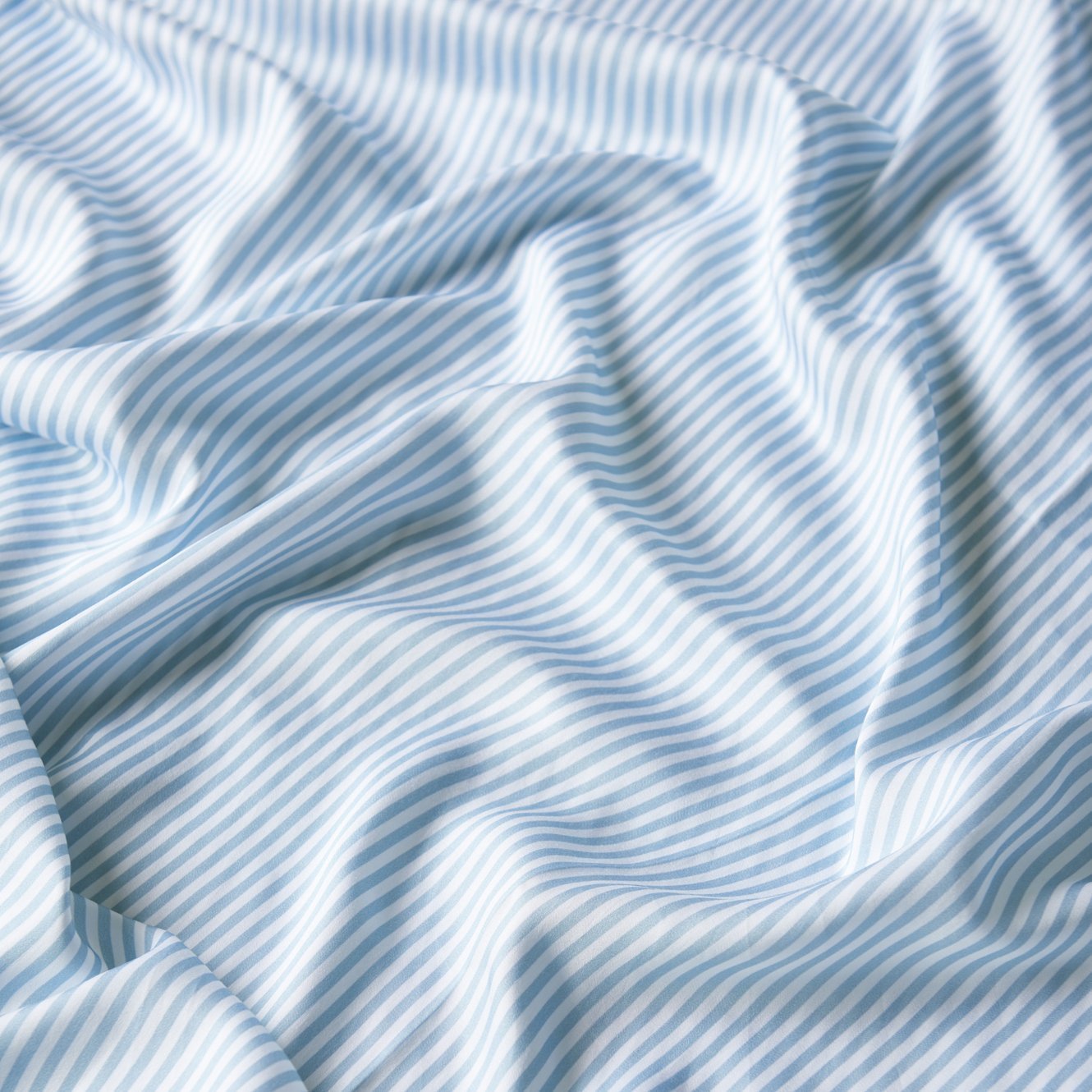 Starlight Blue Stripe | Signature Sateen Duvet Cover Made with 100% Organic Bamboo #Color_starlightbluestripes