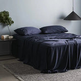 Refined duvet cover in Ocean, offering a rich, tranquil blue that elevates any bedroom