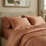 A cozy touch in copper, perfect for layering into warm-toned bedding with natural elegance