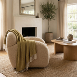 Manta de espiga de bambú de lujo