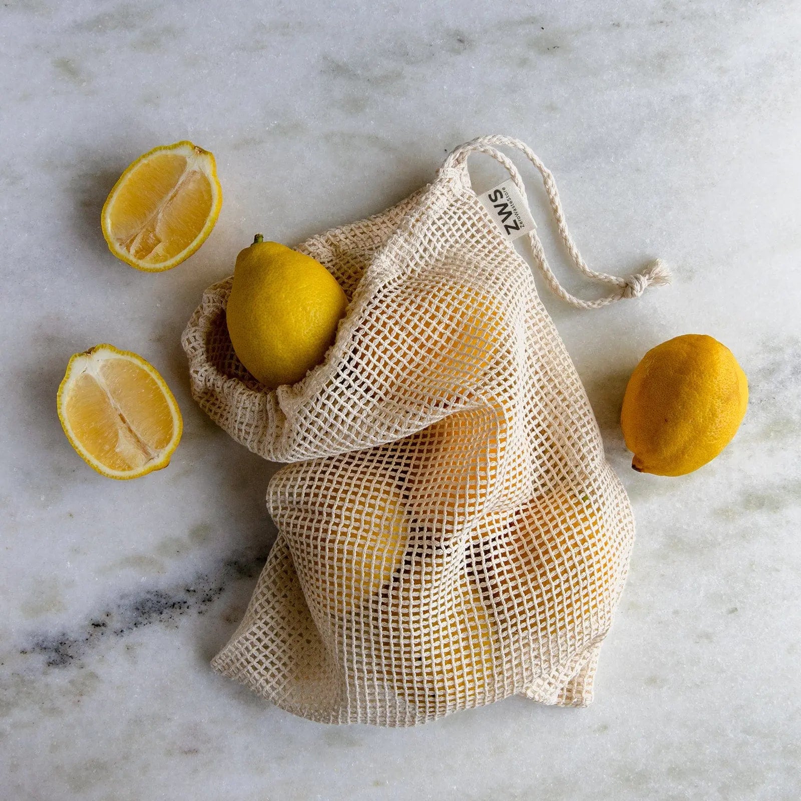 Mesh Produce Bag - Multiple Sizes - Zero Waste Net Bag ZeroWasteStore.com