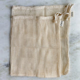 Mesh Produce Bag - Multiple Sizes - Zero Waste Net Bag ZeroWasteStore.com