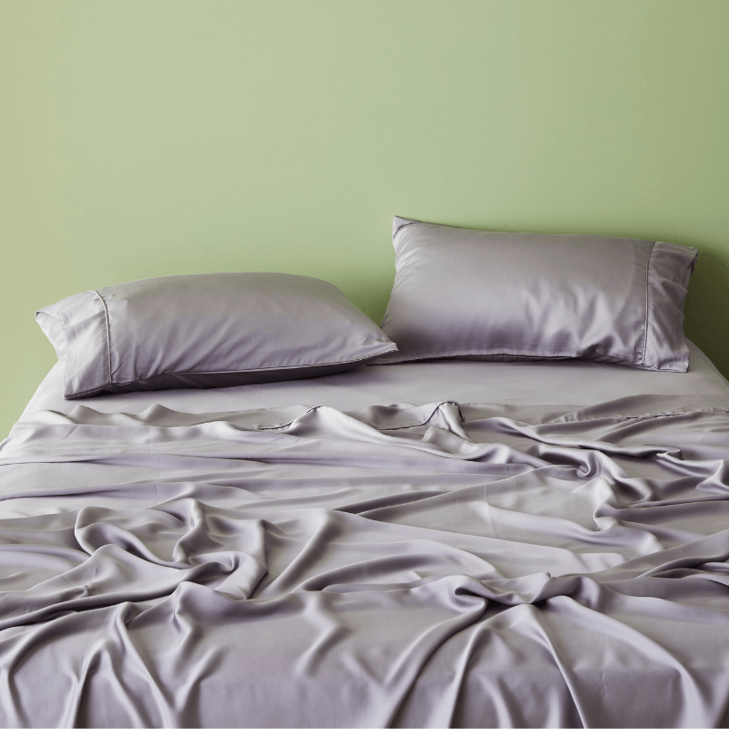 Taro | Signature Sateen Pillowcase Set Made With 100% Organic Bamboo #Color_taro