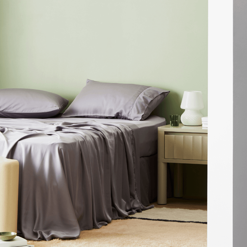 Taro | Signature Sateen Pillowcase Set Made With 100% Organic Bamboo  #Color_taro