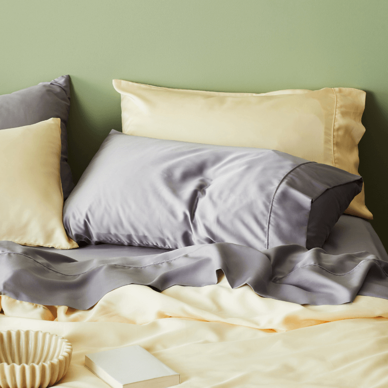 Taro | Signature Sateen Pillowcase Set Made With 100% Organic Bamboo #Color_taro