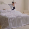 Cloud | Signature Sateen Duvet Cover Made with 100% Organic Bamboo #Color_cloud