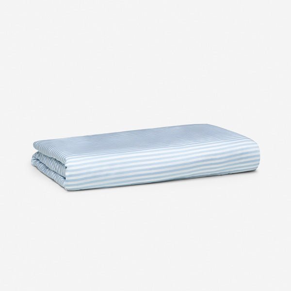 Starlight Blue Stripe - Bundle | Signature Sateen Fitted Sheet Made With 100% Organic Bamboo #Color_starlightbiuestripes