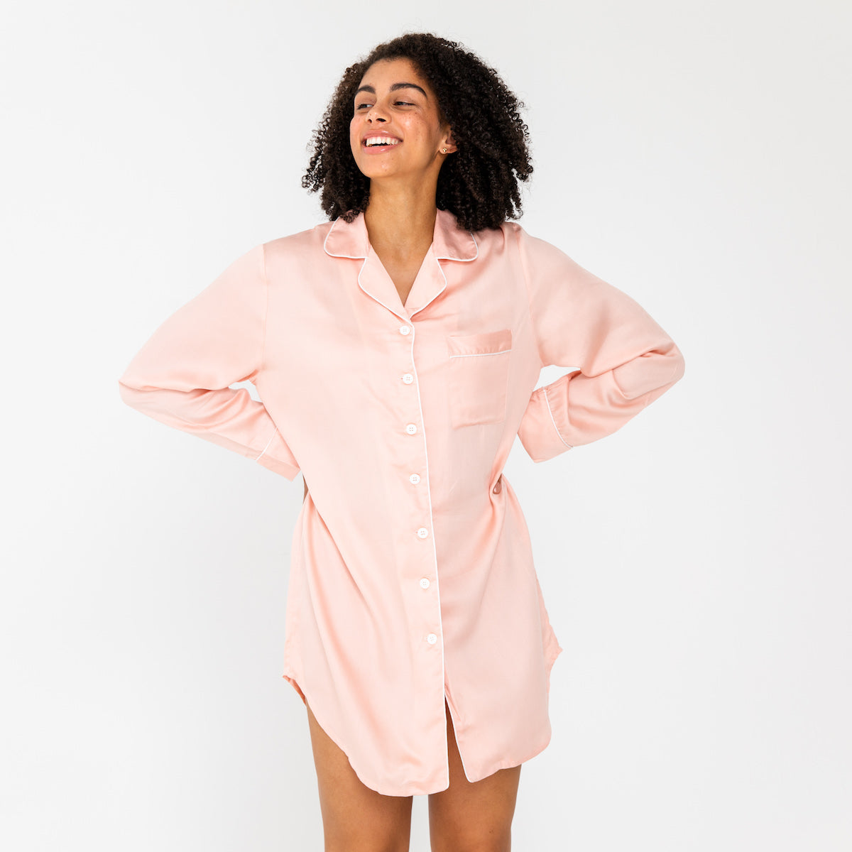 Cloud Pink | Sleep Shirt Made With Bamboo #Color_cloudpink
