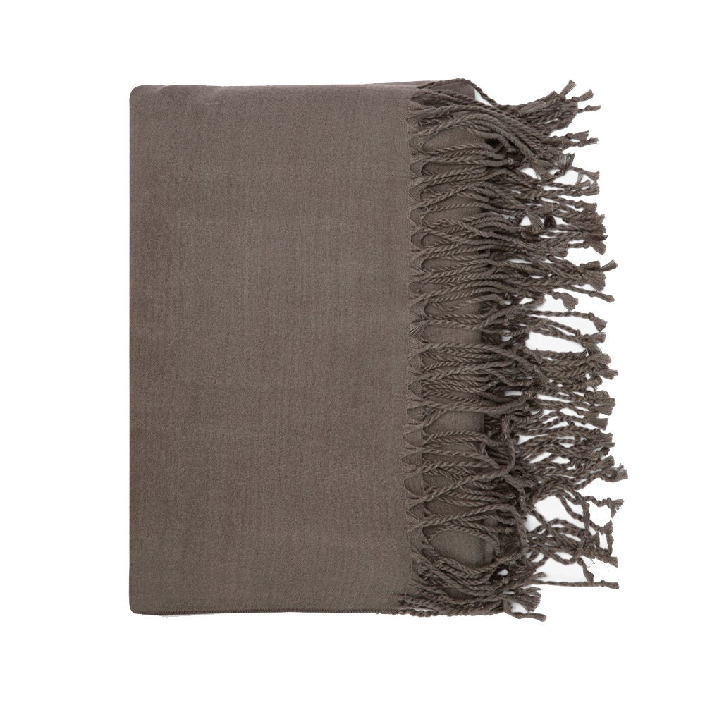 Graphite - Bundle | Woven Throw Blanket made of 100% Vegan Cashmere #Color_graphite