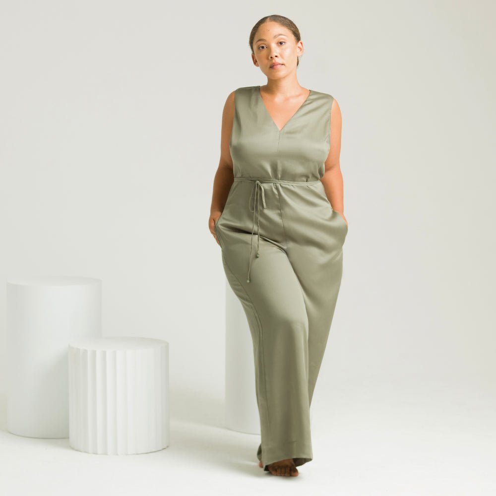 Moss | Jumpsuit Made With Bamboo #Color_moss