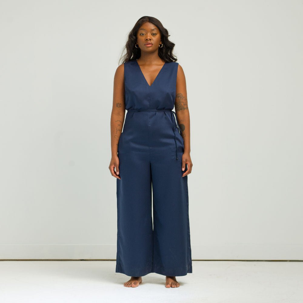 Ocean | Jumpsuit Made With Bamboo #Color_ocean