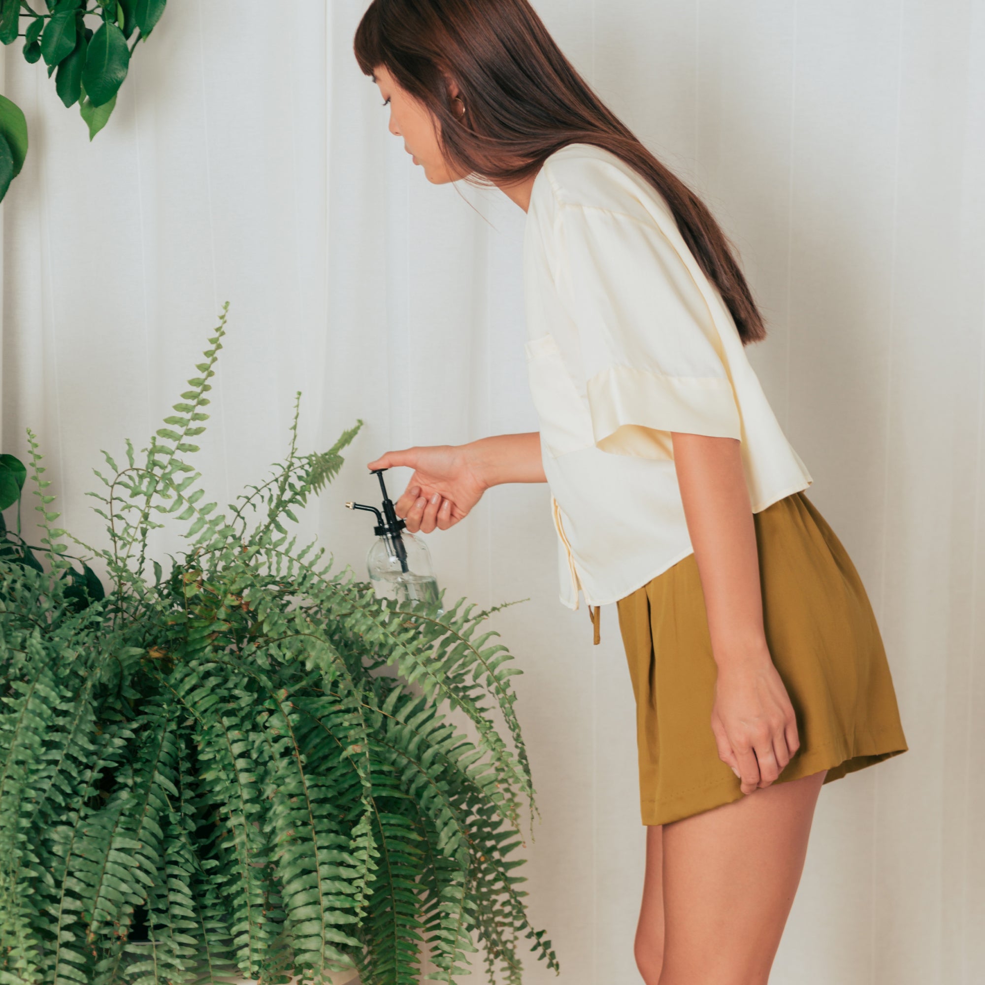 Chamomile | Signature Sateen Shorts Made With 100% Organic Bamboo #Color_chamomile