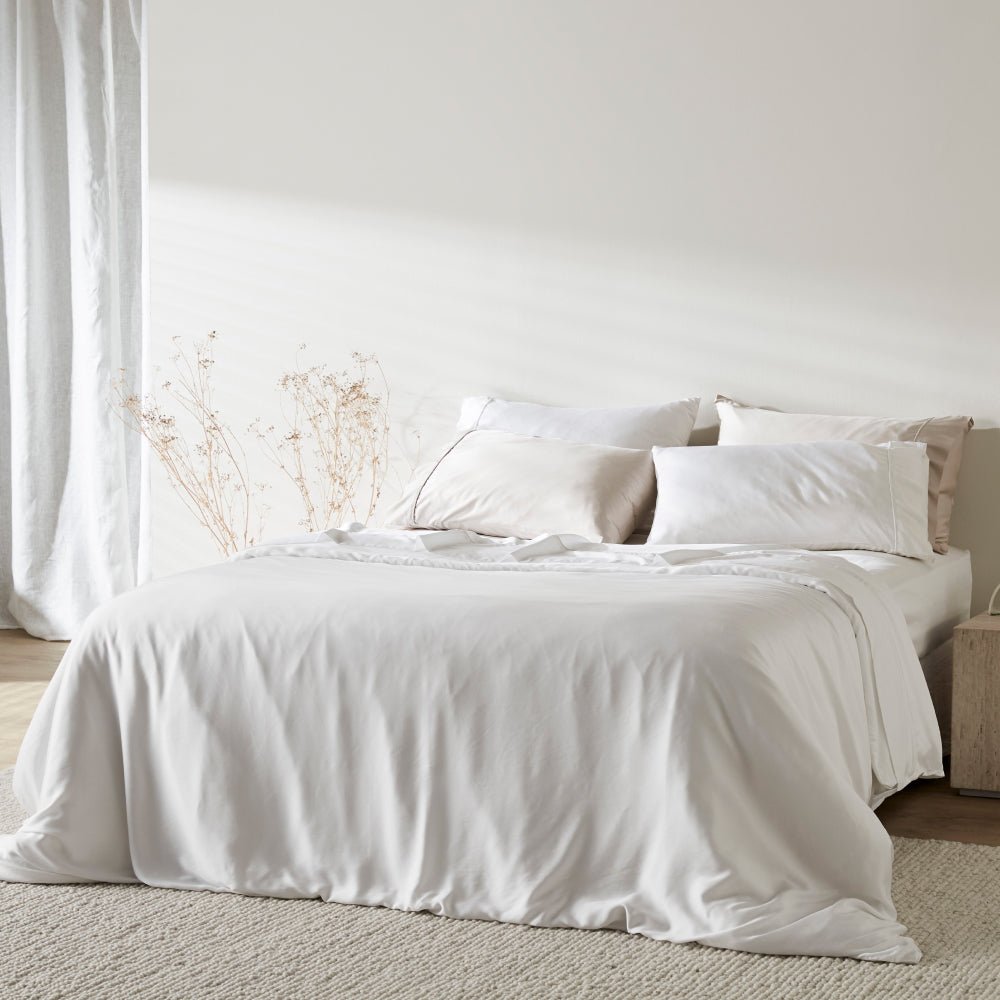 Cloud | Duvet Cover Made With 100% Organic Bamboo #Color_cloud