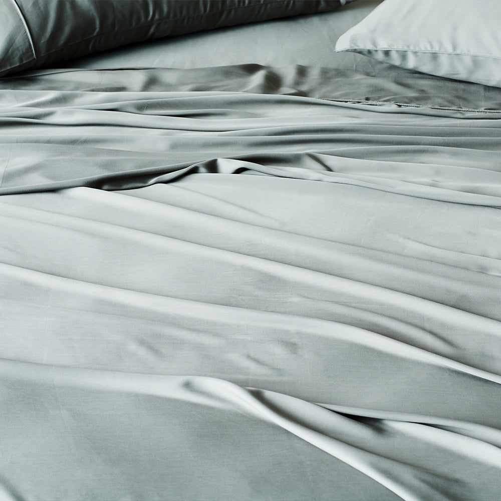 Sage | Signature Sateen Sheet Set Made with 100% Bamboo Lyocell #Color_sage